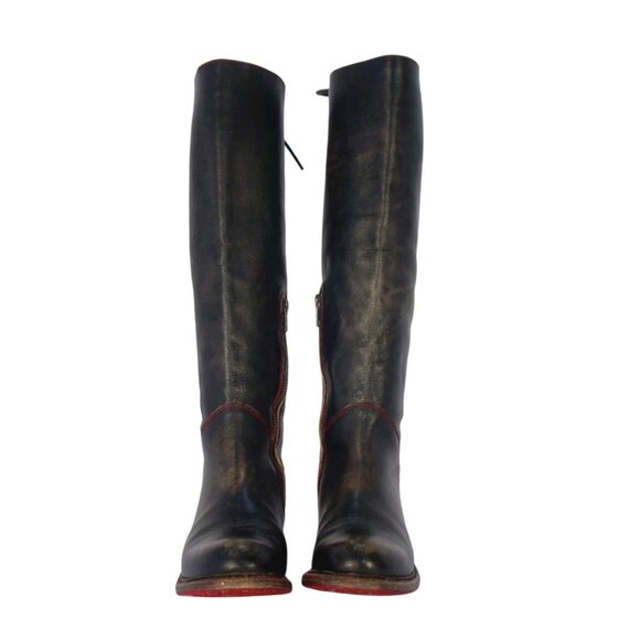 BED STU Manchester $395 Distressed Leather Riding Boots 7.5 - Made in MEXICO - Picture 2 of 10